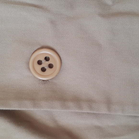 A.P.C. Single Breasted Short Classic Beige Tan Camel Cotton Trenchcoat Size 34 - Picture 8 of 10